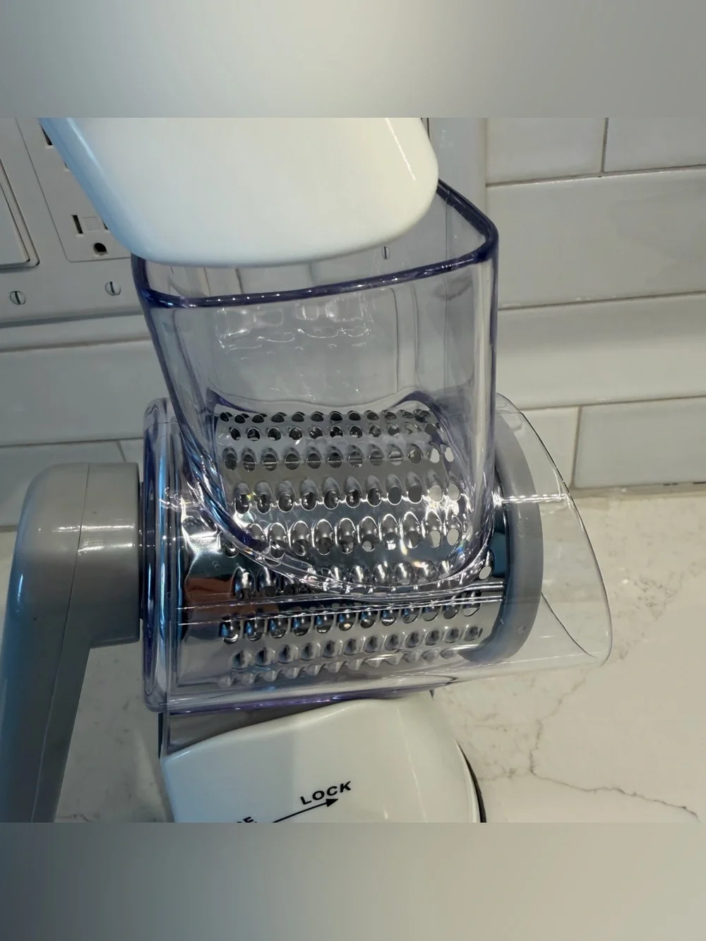 Rotary Cheese Grater with Hand Crank, Kitchen Shredder, USED ONCE!